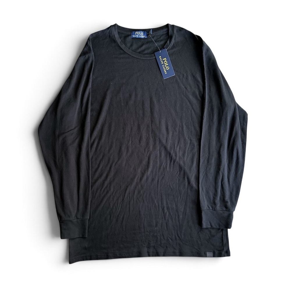 Polo Ralph Lauren Thermal Sleep Under Shirt Long Sleeve Black Men's Size Large L